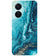 PS1317-Blue Marbles Back Cover for vivo T1 Pro