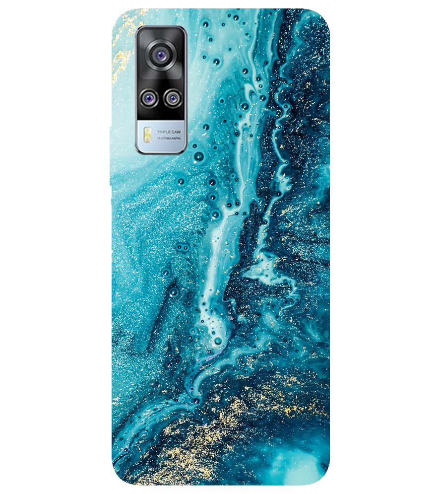 PS1317-Blue Marbles Back Cover for vivo Y51a