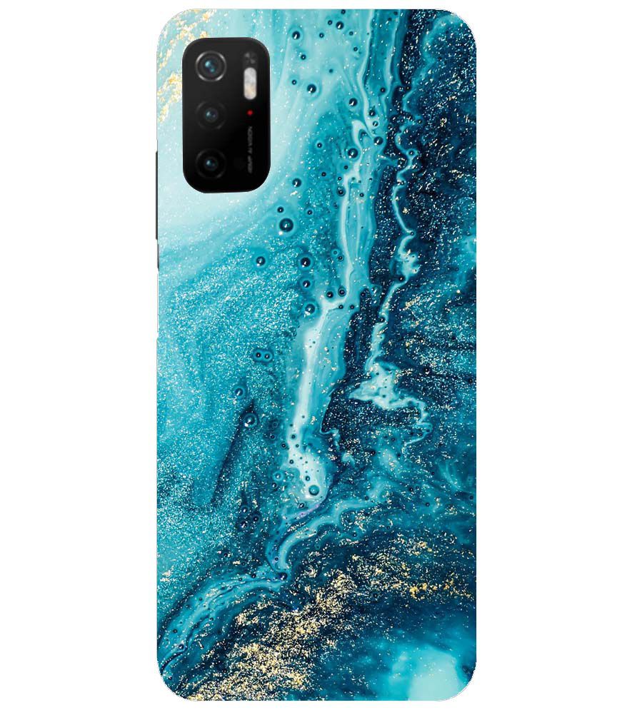 PS1317-Blue Marbles Back Cover for Xiaomi Poco M3 Pro 5G