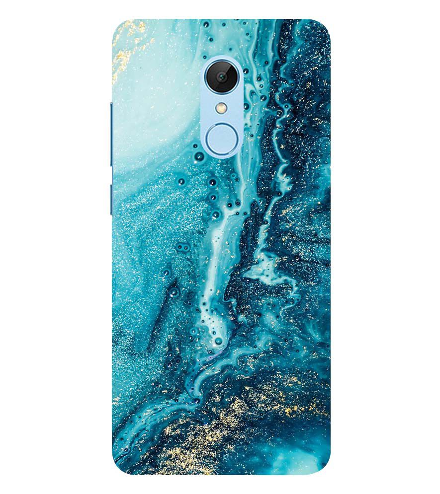 PS1317-Blue Marbles Back Cover for Xiaomi Redmi 5