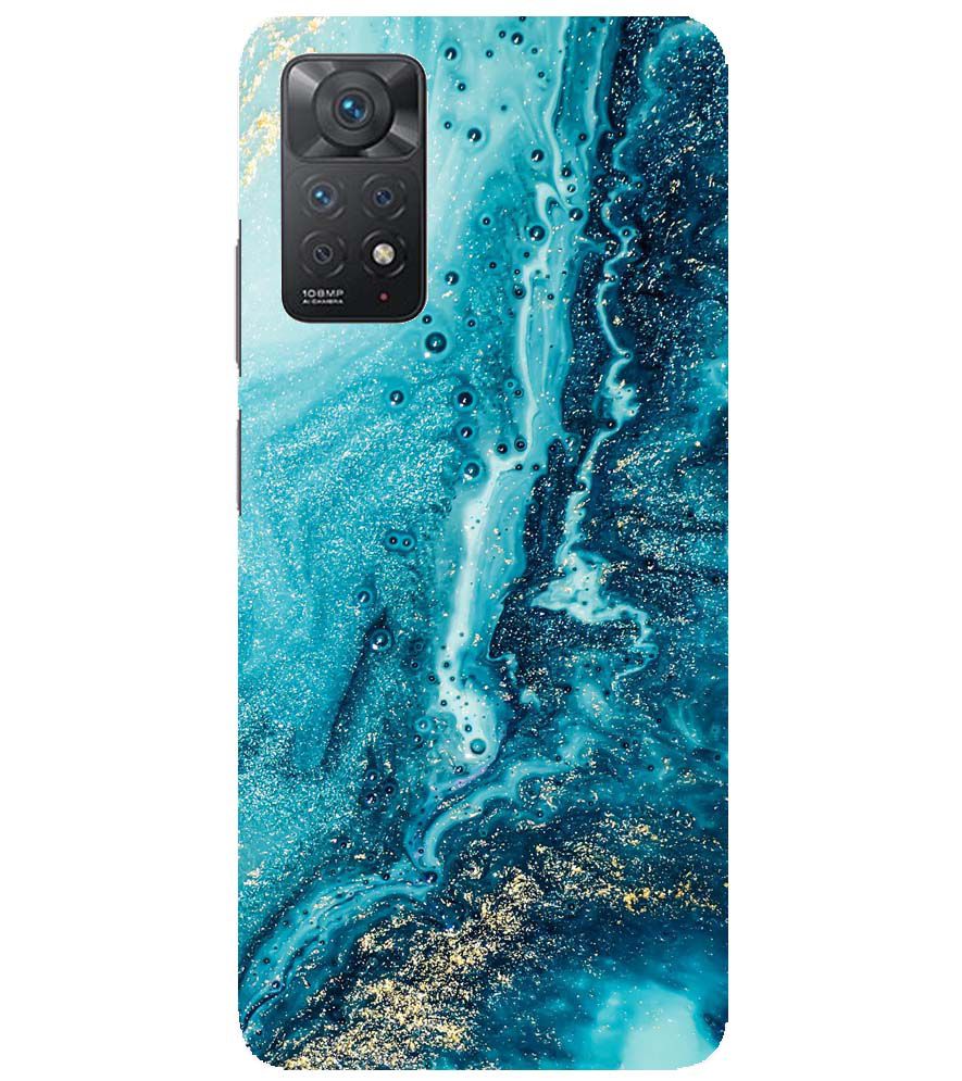 PS1317-Blue Marbles Back Cover for Xiaomi Redmi Note 11 Pro