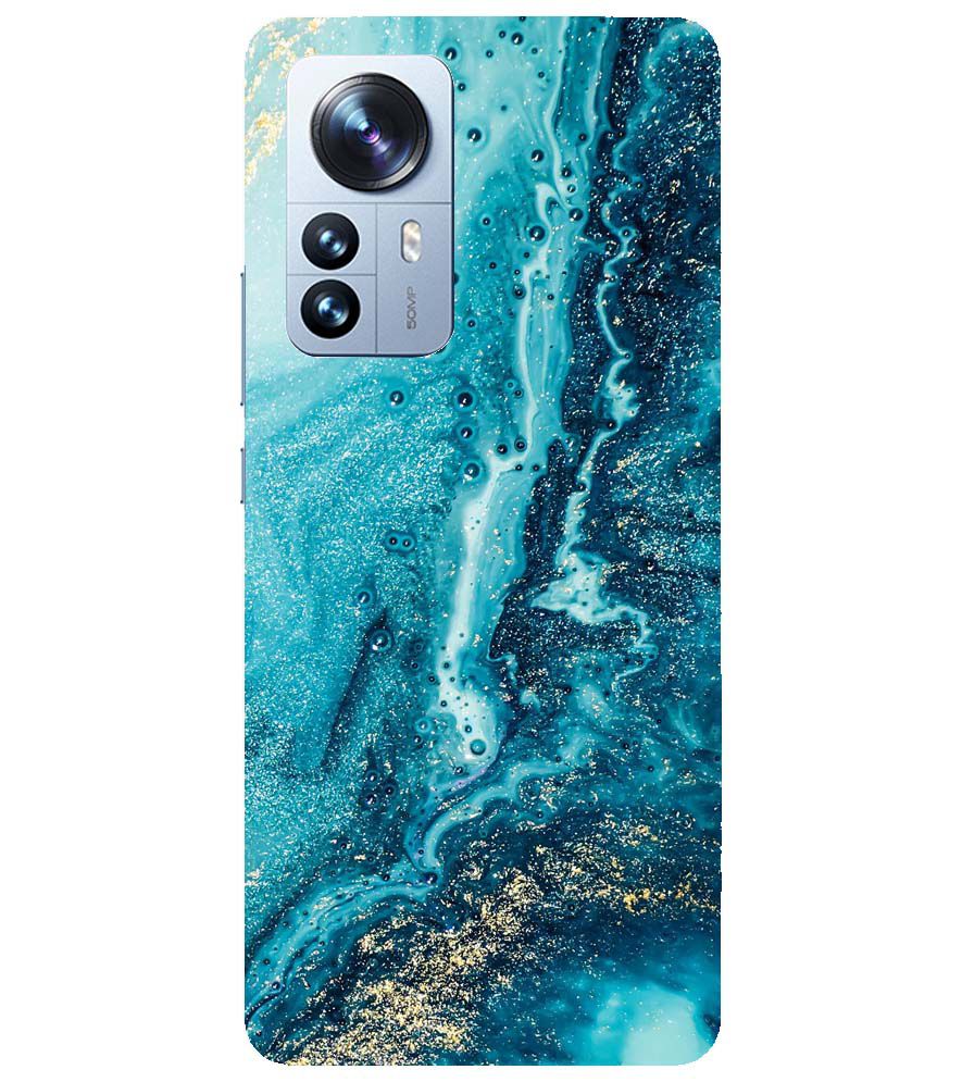 PS1317-Blue Marbles Back Cover for Xiaomi Redmi Note 12 Pro