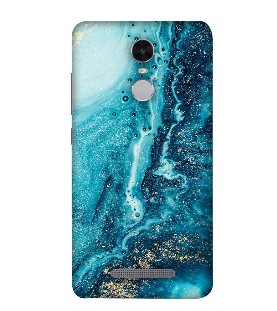 PS1317-Blue Marbles Back Cover for Xiaomi Redmi Note 4