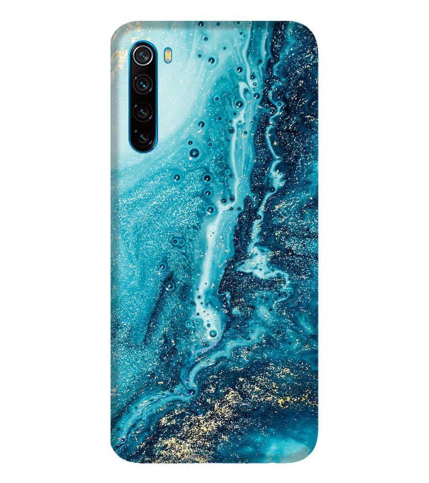 PS1317-Blue Marbles Back Cover for Xiaomi Redmi Note 8