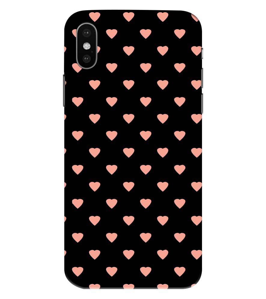 PS1318-Hearts All Over Back Cover for Apple iPhone XS Max