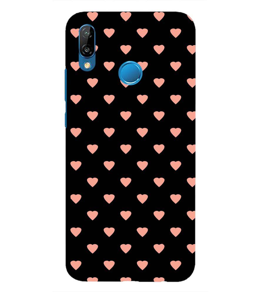 PS1318-Hearts All Over Back Cover for Huawei P20 Lite