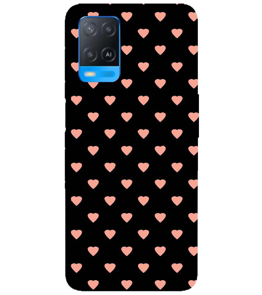 PS1318-Hearts All Over Back Cover for Oppo A54