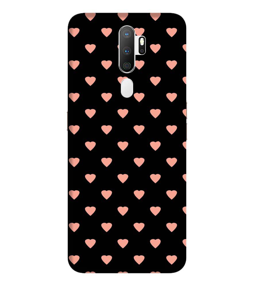 PS1318-Hearts All Over Back Cover for Oppo A9 (2020)