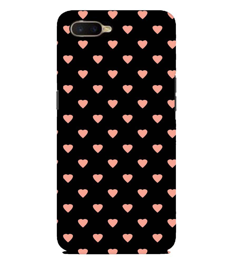 PS1318-Hearts All Over Back Cover for Oppo K1