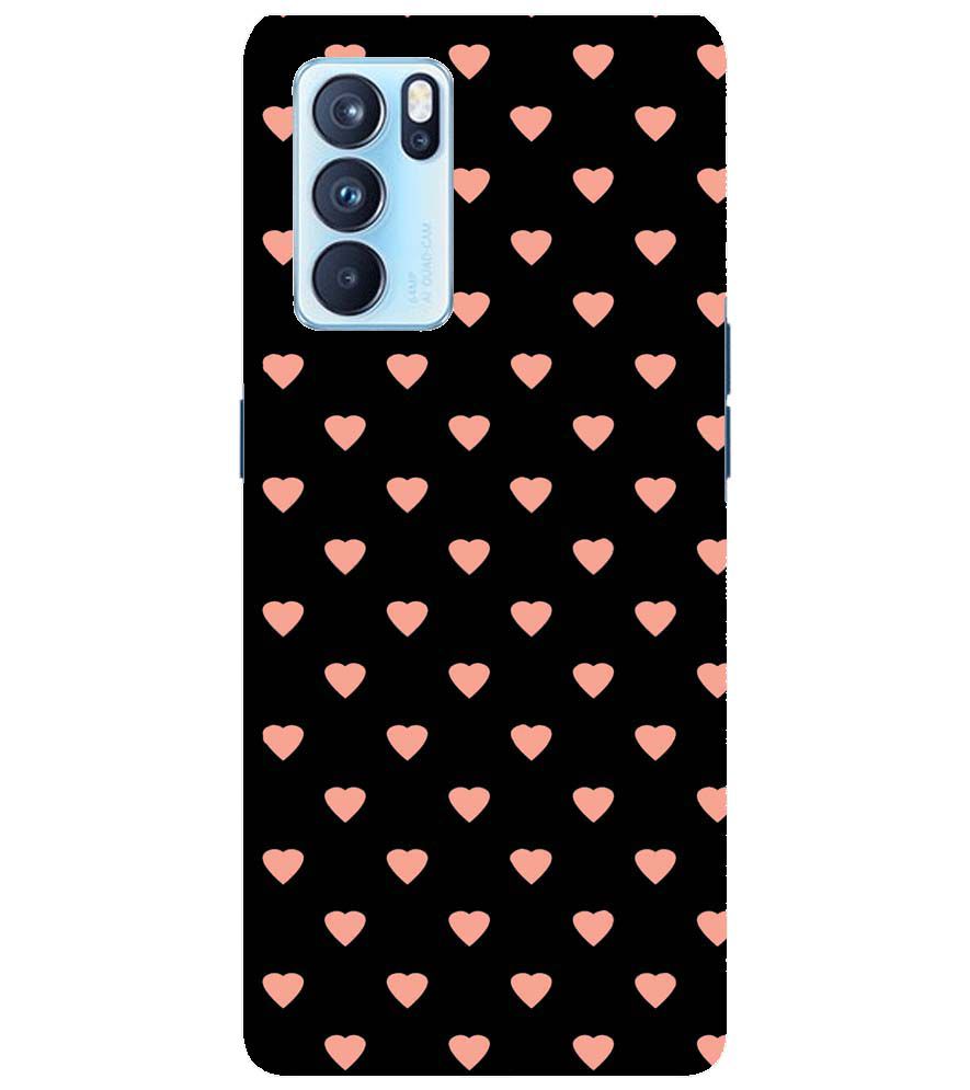 PS1318-Hearts All Over Back Cover for Oppo Reno6 Pro 5G