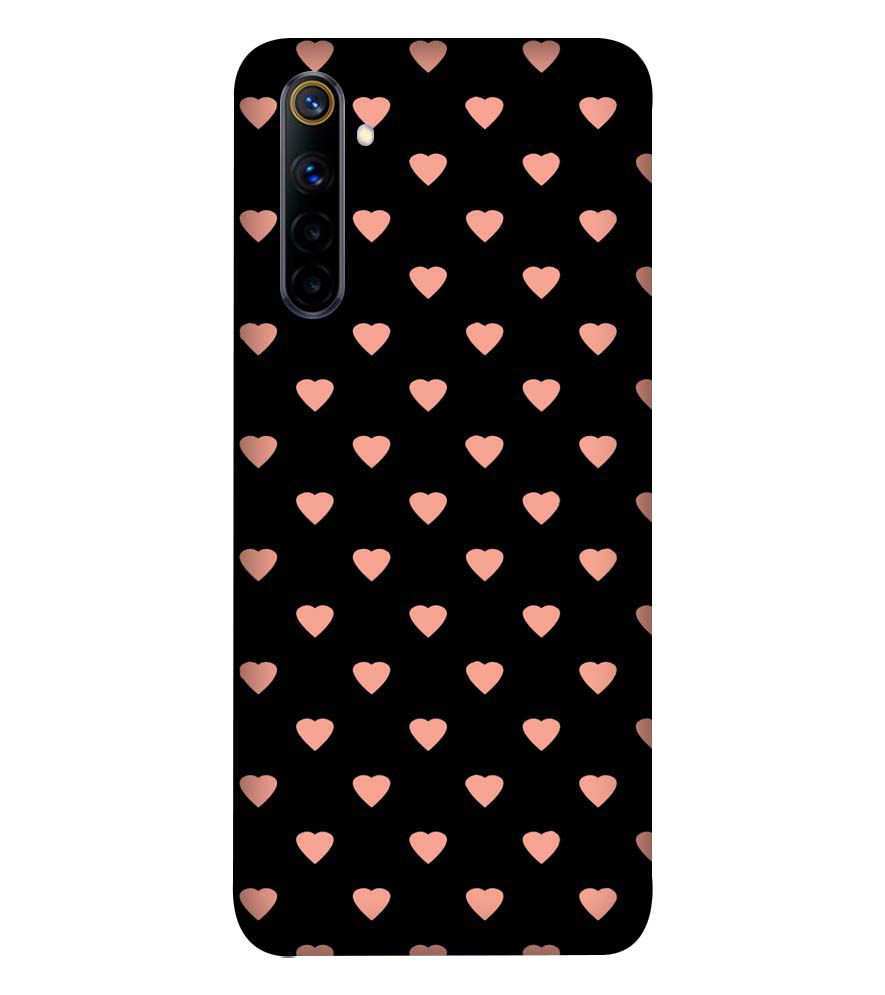 PS1318-Hearts All Over Back Cover for Realme 6S