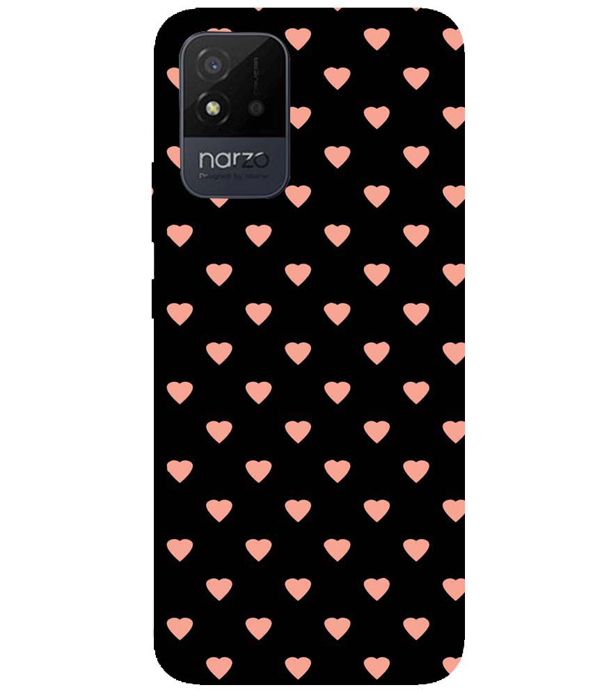 PS1318-Hearts All Over Back Cover for Realme Narzo 50i