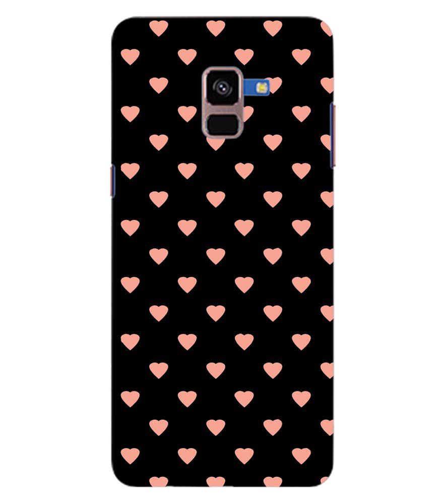 PS1318-Hearts All Over Back Cover for Samsung Galaxy A8 Plus