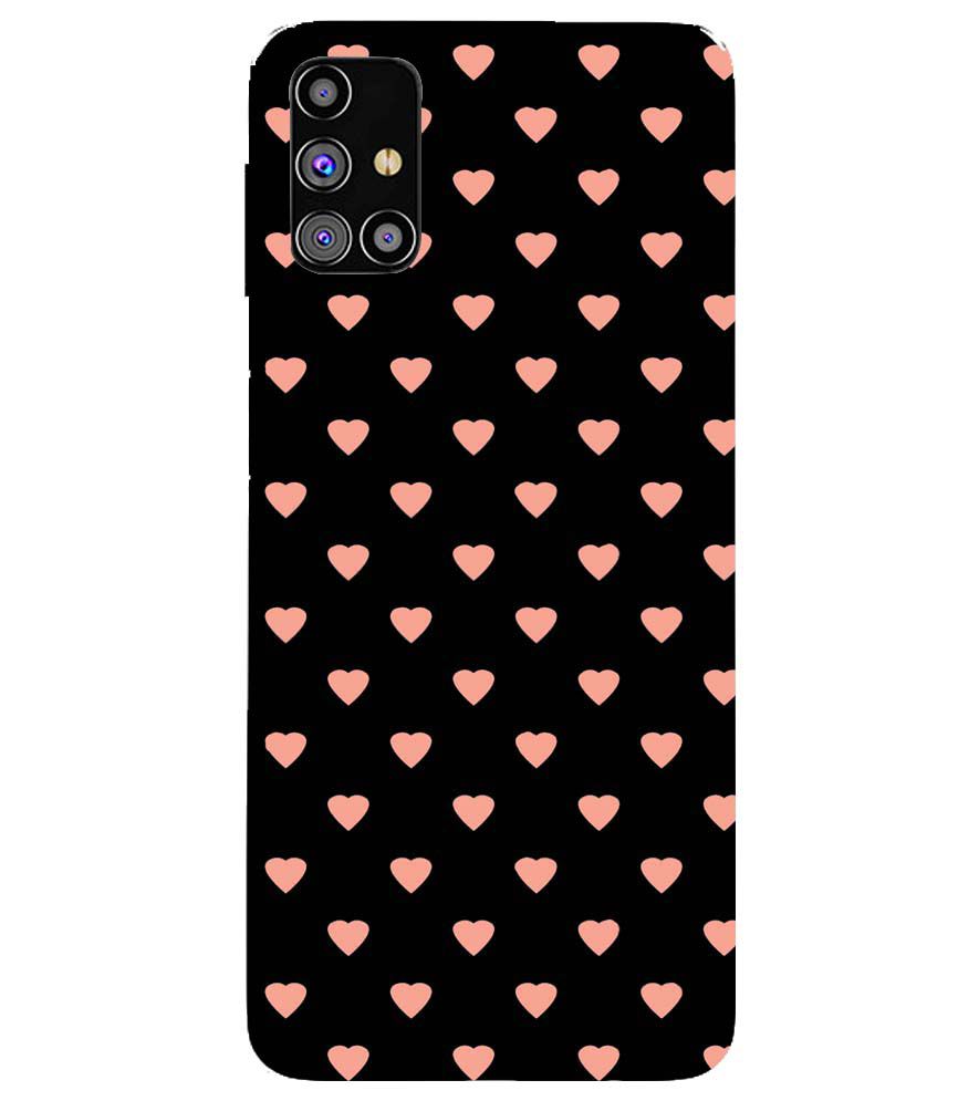 PS1318-Hearts All Over Back Cover for Samsung Galaxy M31s