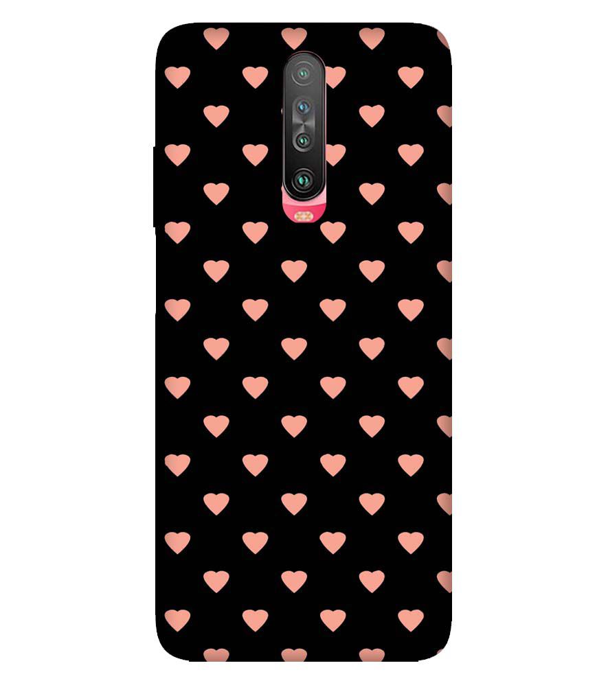 PS1318-Hearts All Over Back Cover for Xiaomi Poco X2