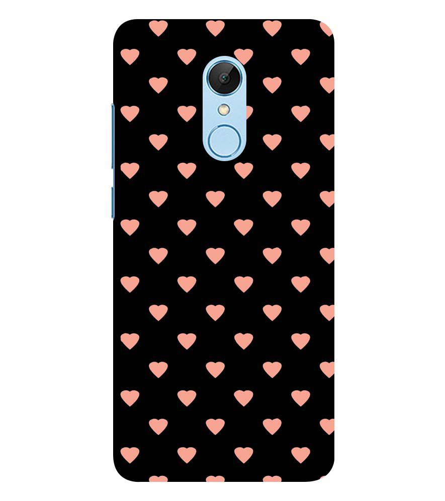 PS1318-Hearts All Over Back Cover for Xiaomi Redmi 5