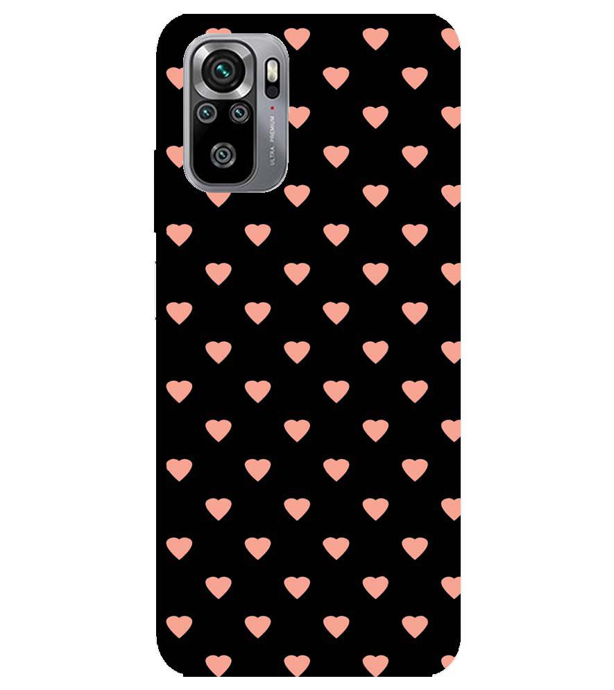 PS1318-Hearts All Over Back Cover for Xiaomi Redmi Note 10