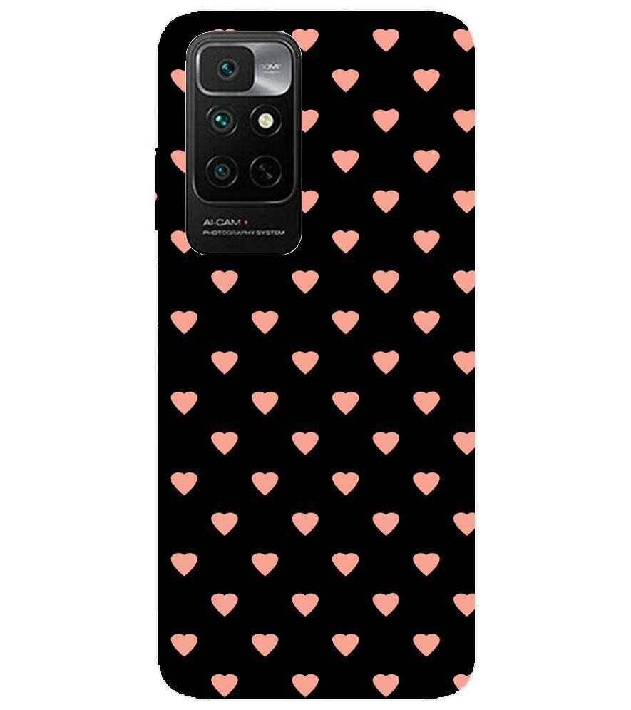 PS1318-Hearts All Over Back Cover for Xiaomi Redmi Note 11 4G