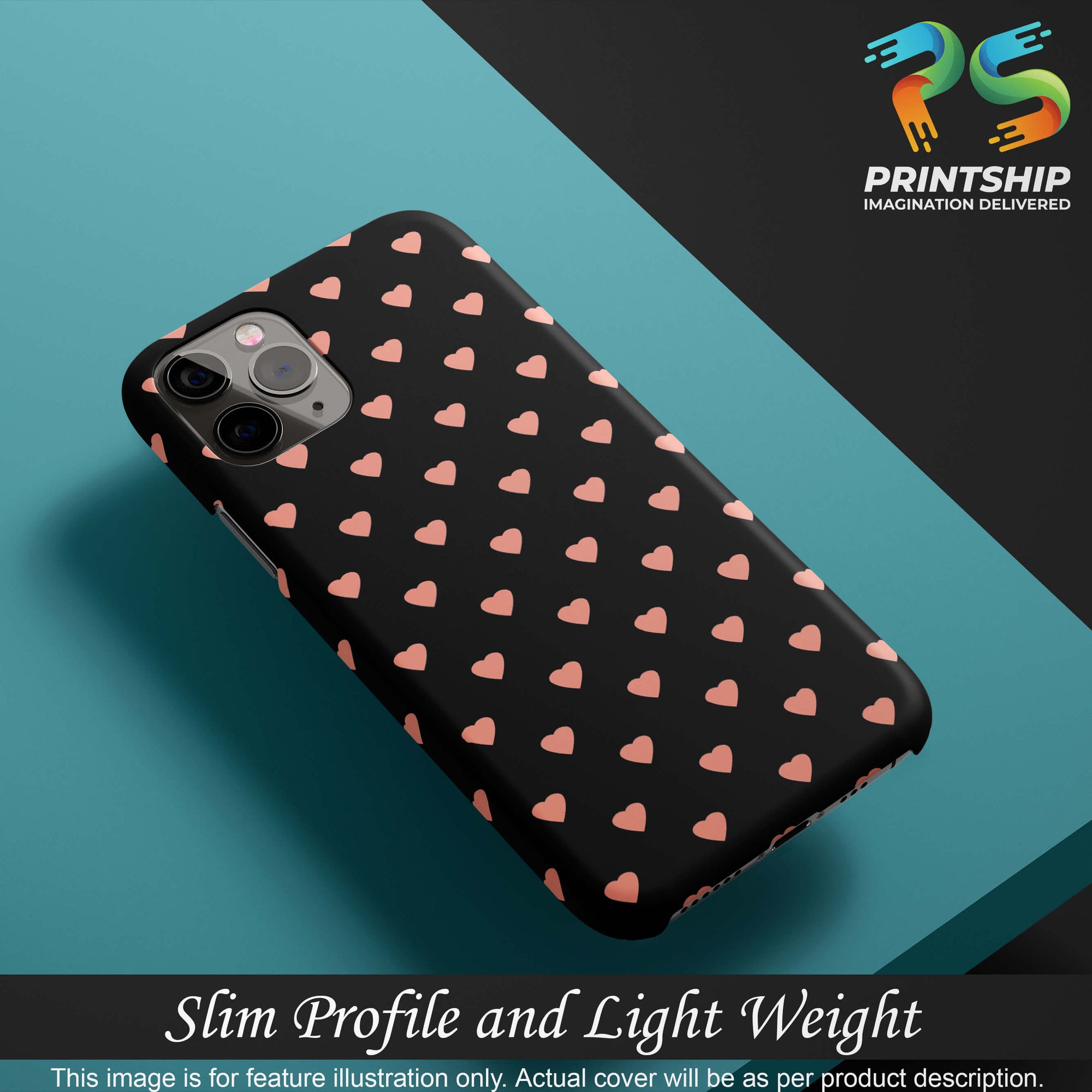 PS1318-Hearts All Over Back Cover for Xiaomi Poco X2-Image4