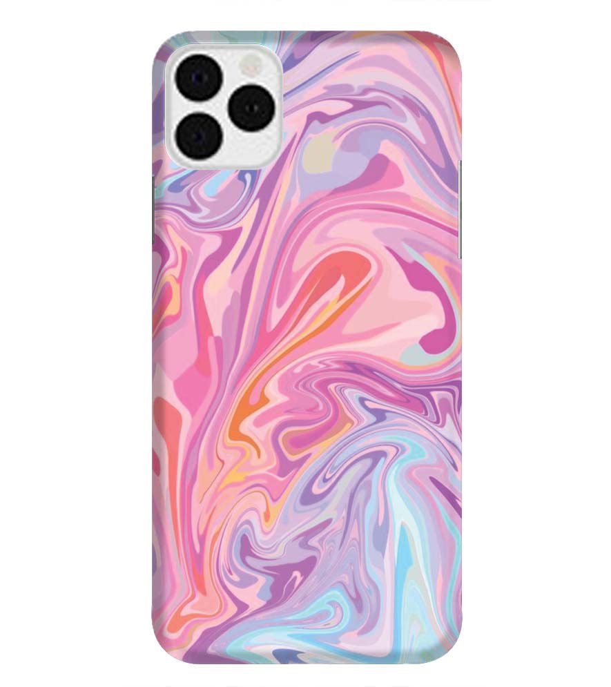 PS1319-Pink Premium Marble Back Cover for Apple iPhone 11 Pro