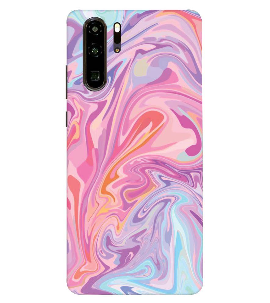 PS1319-Pink Premium Marble Back Cover for Huawei P30 Pro