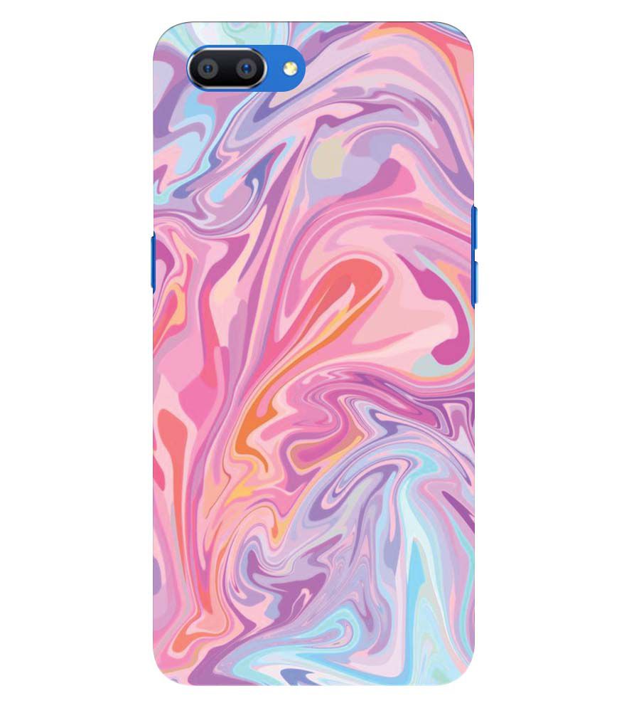 PS1319-Pink Premium Marble Back Cover for Oppo A3s