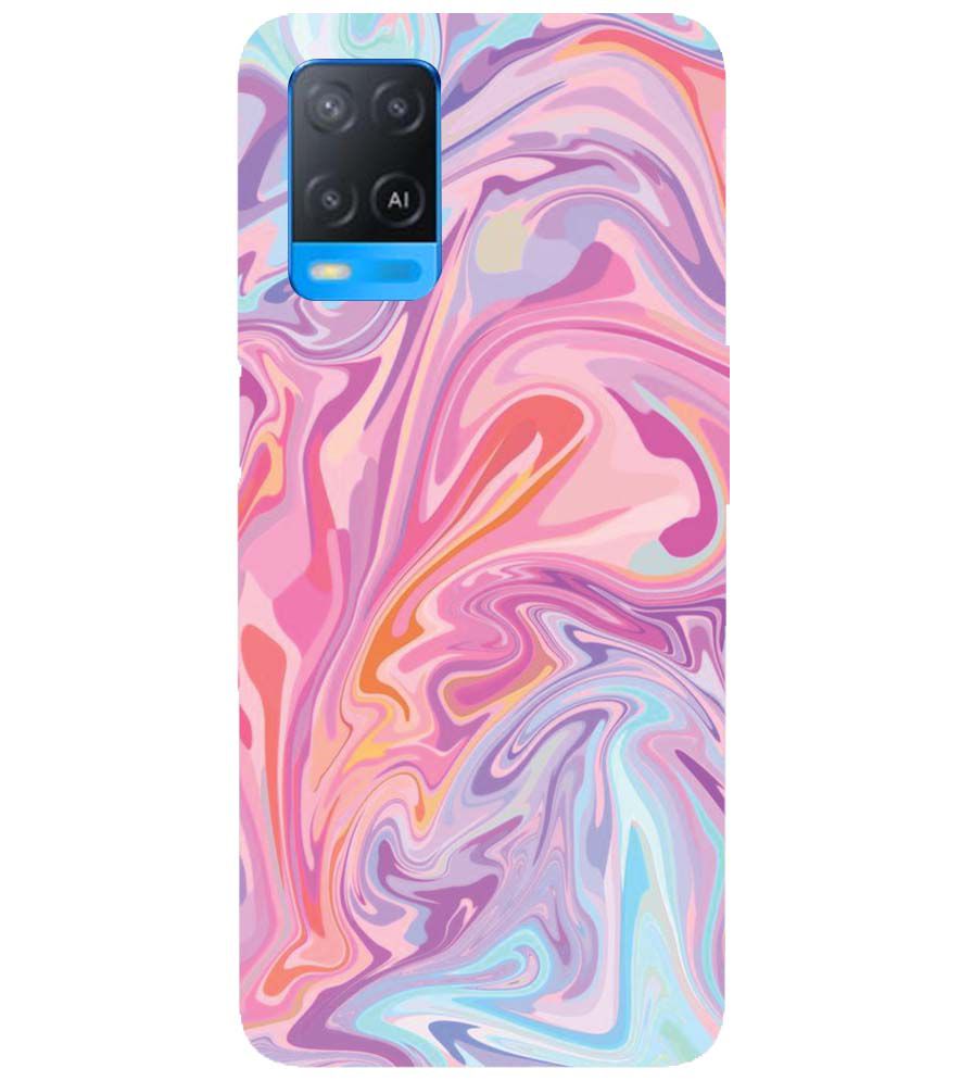 PS1319-Pink Premium Marble Back Cover for Oppo A54