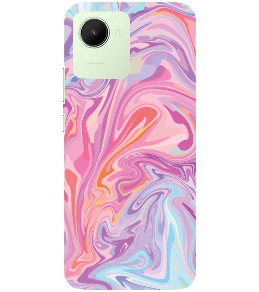 PS1319-Pink Premium Marble Back Cover for Realme C30