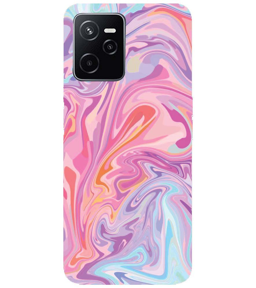 PS1319-Pink Premium Marble Back Cover for Realme C35