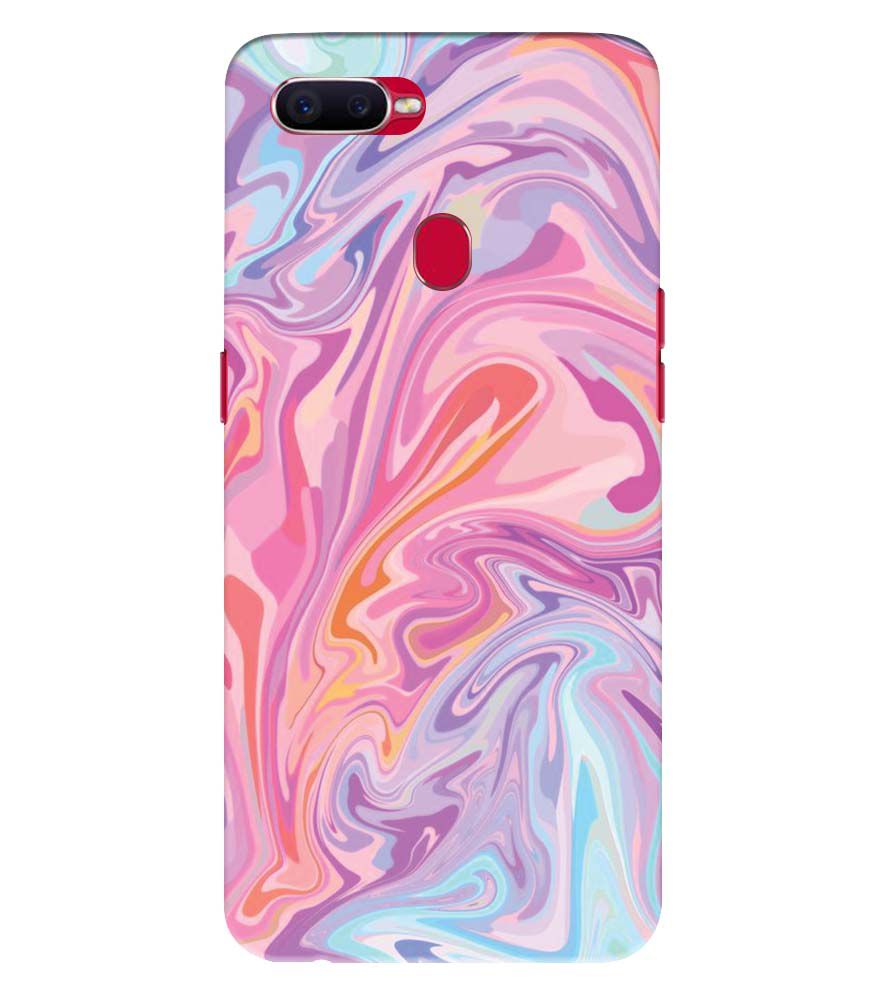 PS1319-Pink Premium Marble Back Cover for Realme U1