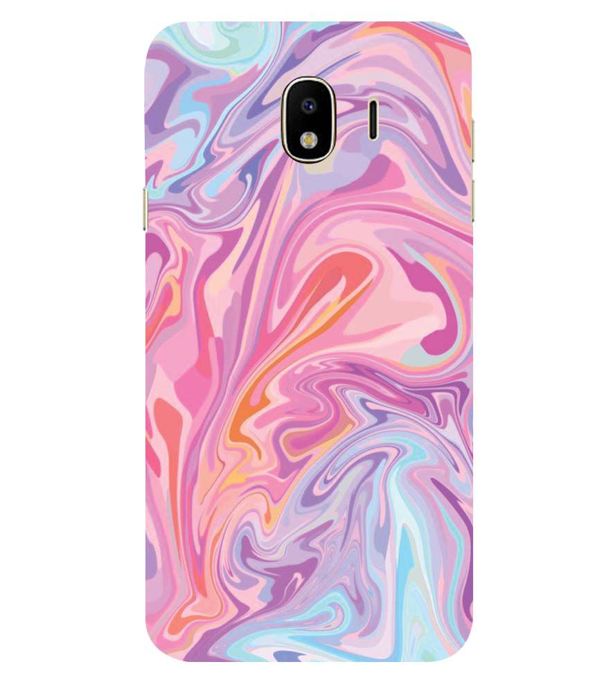 PS1319-Pink Premium Marble Back Cover for Samsung Galaxy J4 (2018)