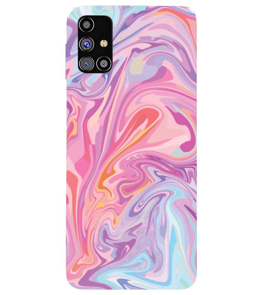 PS1319-Pink Premium Marble Back Cover for Samsung Galaxy M31s