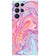 PS1319-Pink Premium Marble Back Cover for Samsung Galaxy S22 Ultra 5G