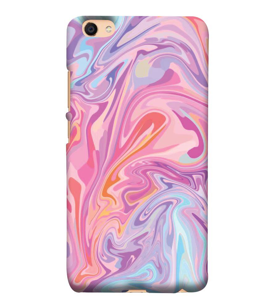 PS1319-Pink Premium Marble Back Cover for Vivo Y55L