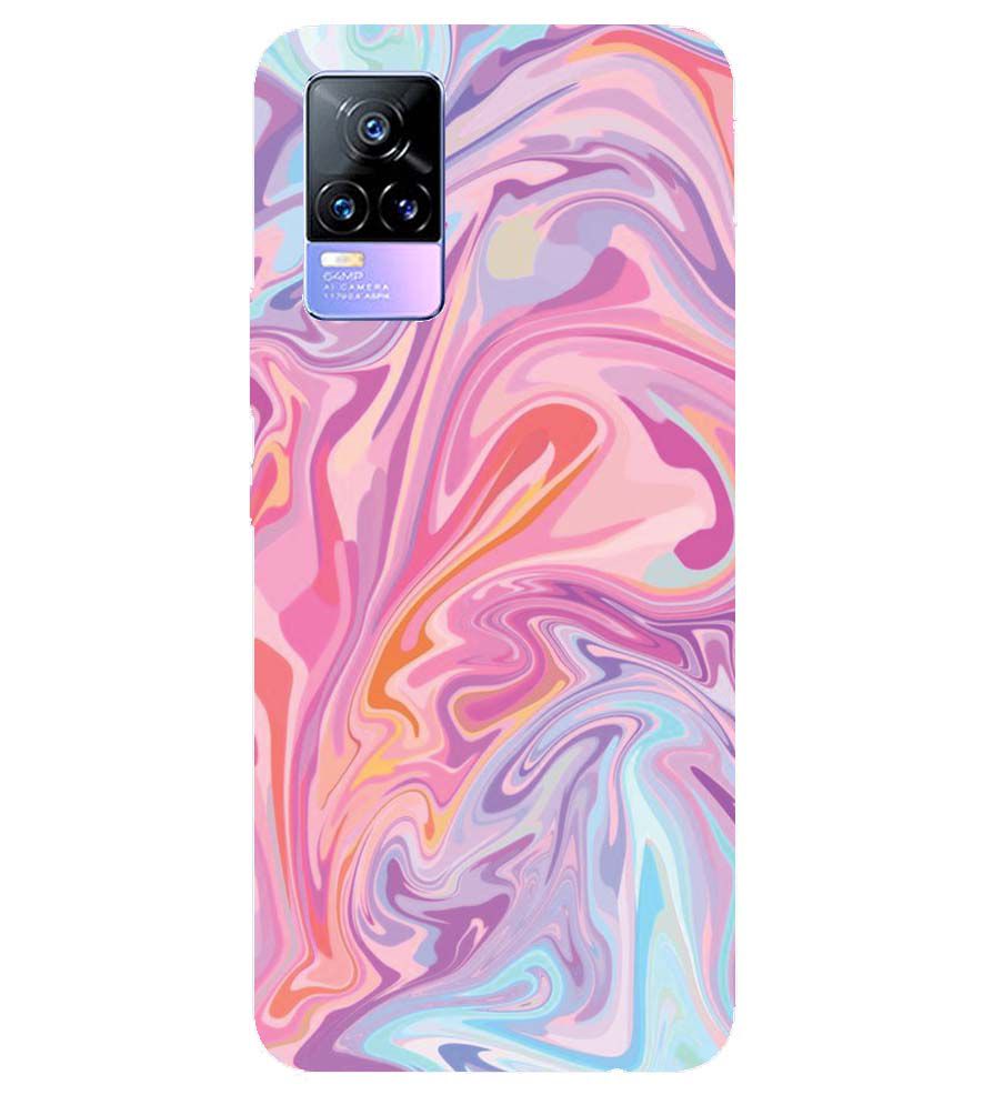 PS1319-Pink Premium Marble Back Cover for vivo Y73