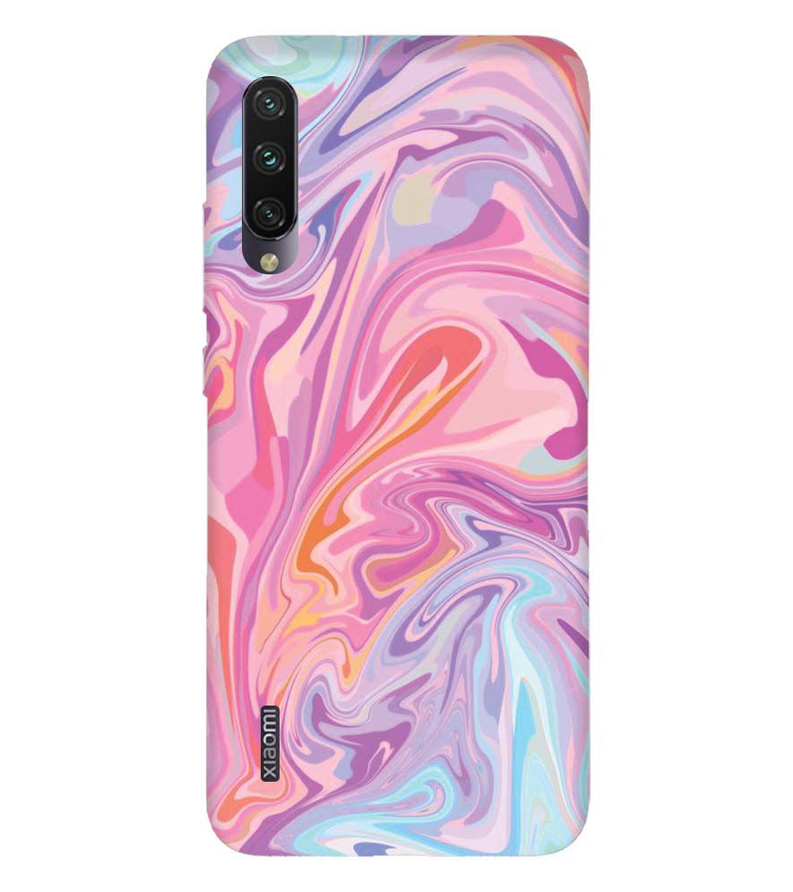 PS1319-Pink Premium Marble Back Cover for Xiaomi Mi A3