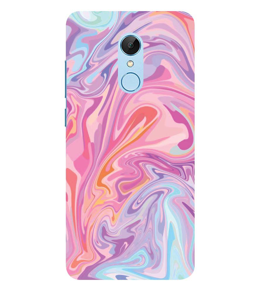 PS1319-Pink Premium Marble Back Cover for Xiaomi Redmi 5