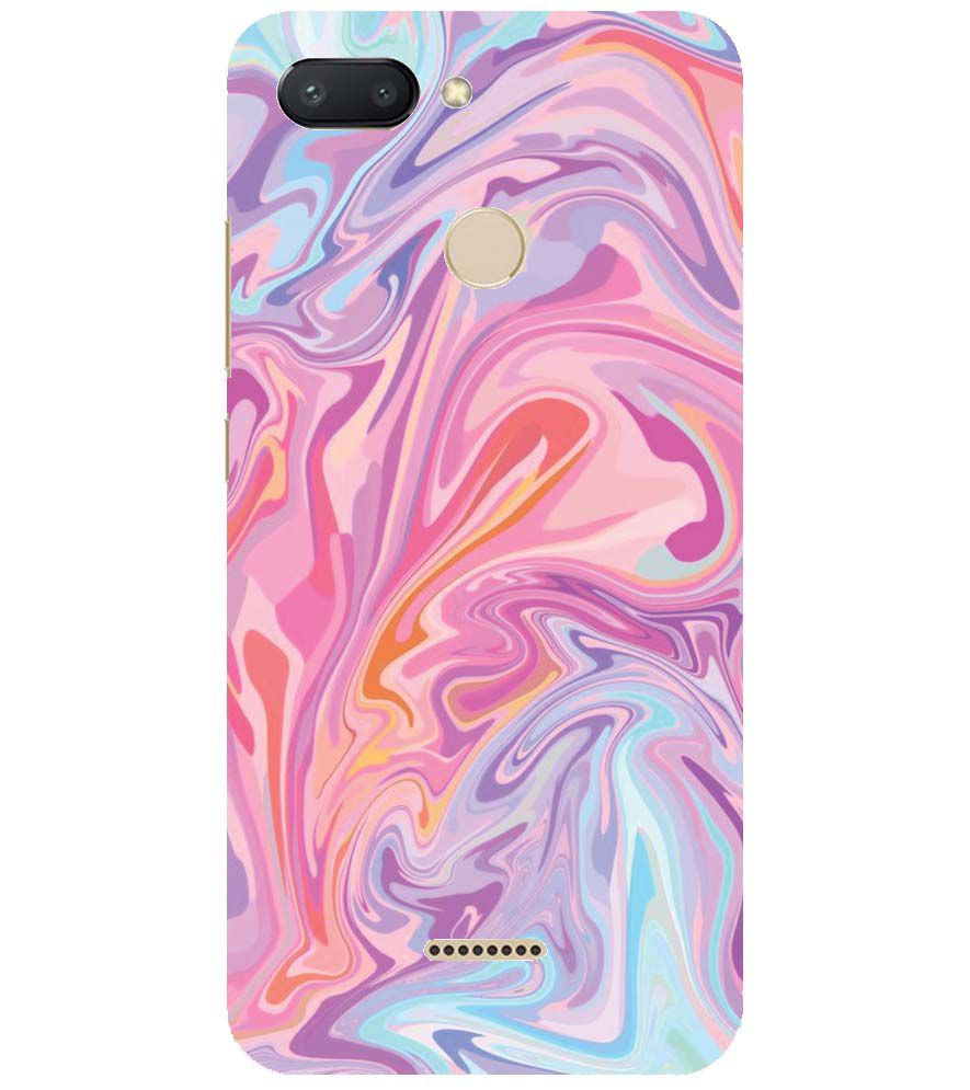 PS1319-Pink Premium Marble Back Cover for Xiaomi Redmi 6