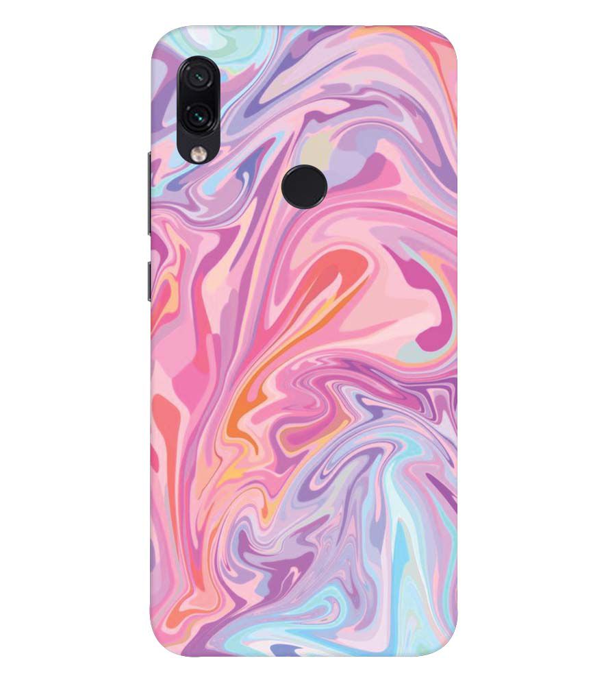 PS1319-Pink Premium Marble Back Cover for Xiaomi Redmi 7