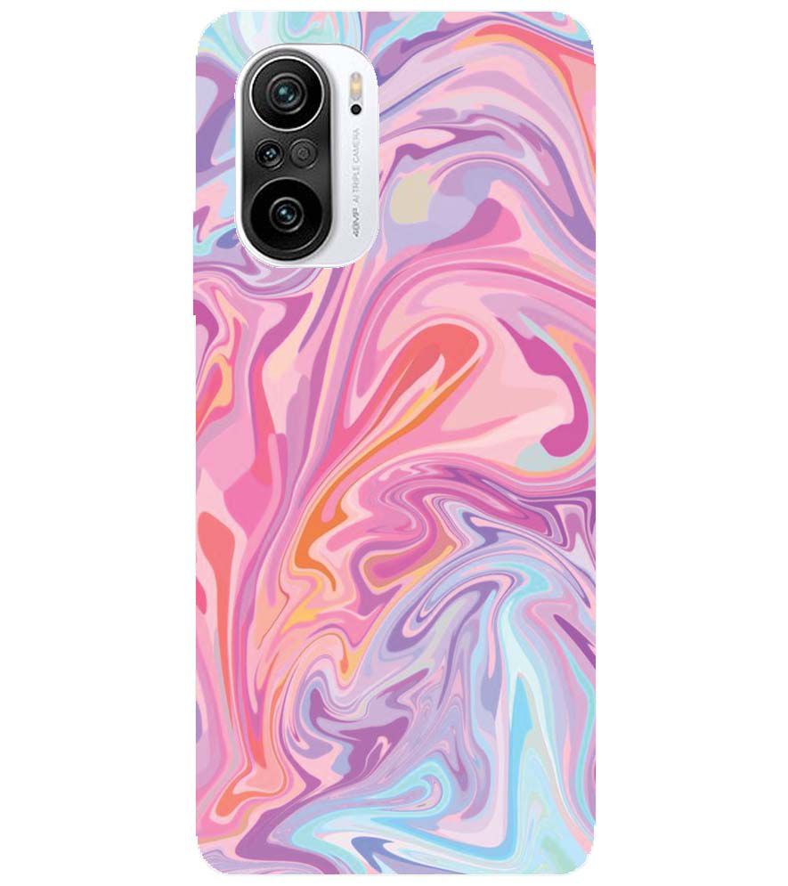 PS1319-Pink Premium Marble Back Cover for Xiaomi Redmi K40