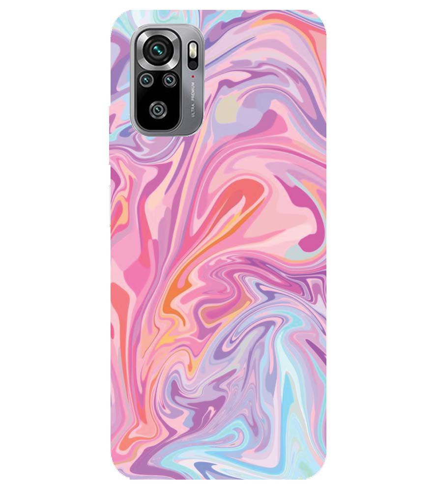 PS1319-Pink Premium Marble Back Cover for Xiaomi Redmi Note 10