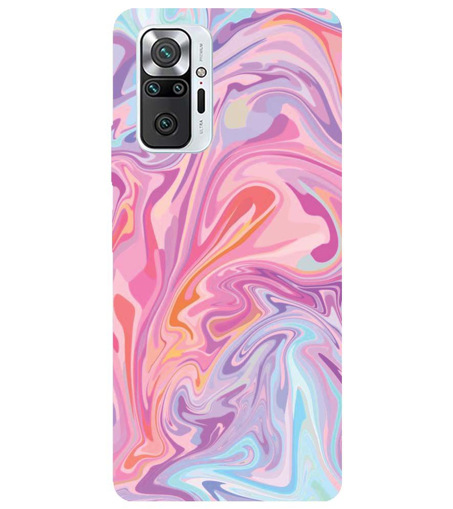 PS1319-Pink Premium Marble Back Cover for Xiaomi Redmi Note 10 Pro