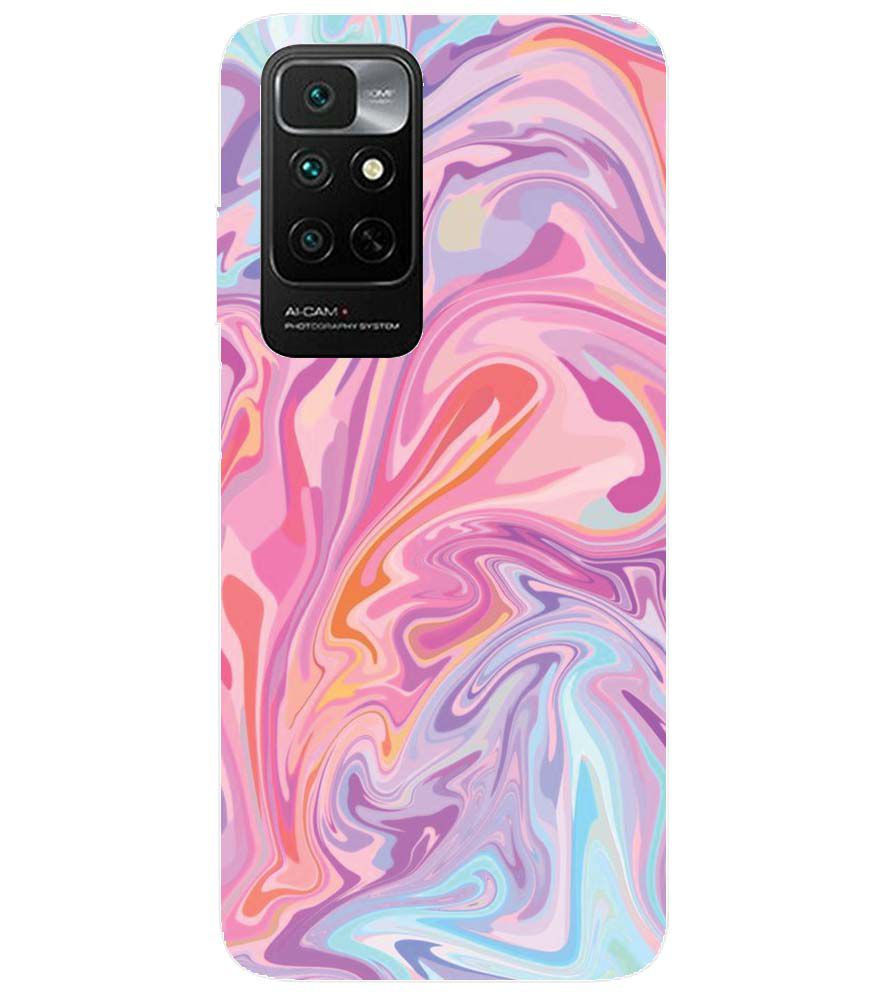 PS1319-Pink Premium Marble Back Cover for Xiaomi Redmi Note 11 4G