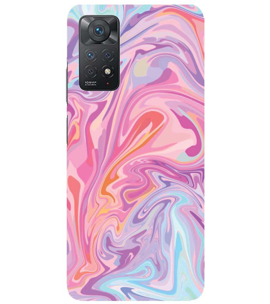 PS1319-Pink Premium Marble Back Cover for Xiaomi Redmi Note 11 Pro