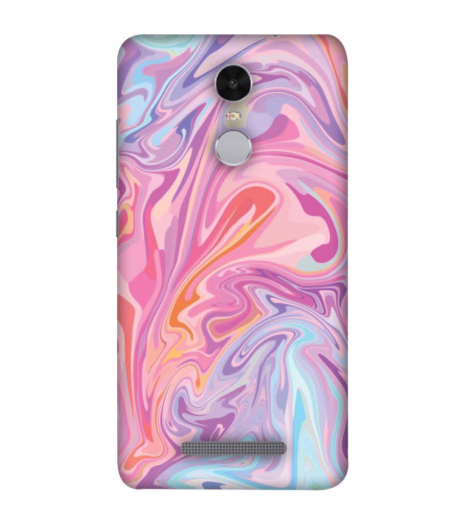 PS1319-Pink Premium Marble Back Cover for Xiaomi Redmi Note 4