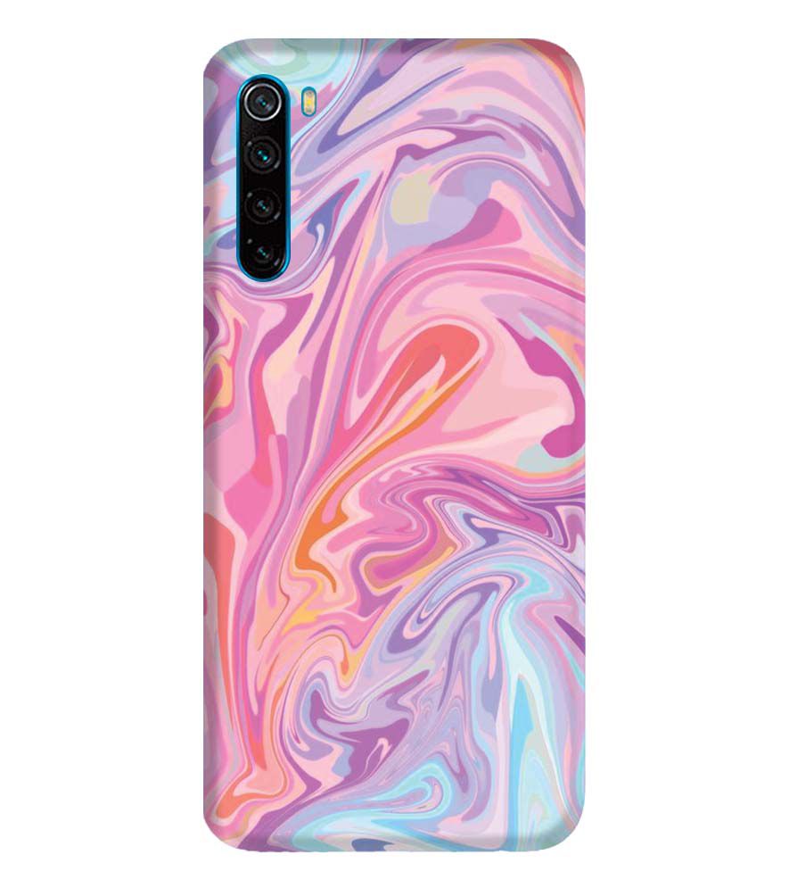 PS1319-Pink Premium Marble Back Cover for Xiaomi Redmi Note 8