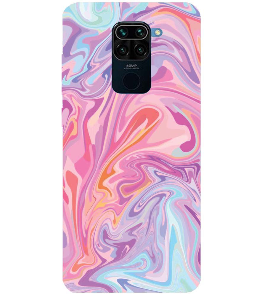 PS1319-Pink Premium Marble Back Cover for Xiaomi Redmi Note 9