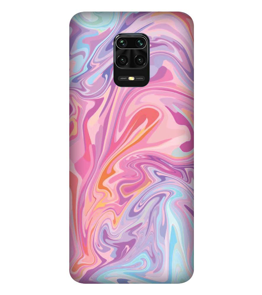 PS1319-Pink Premium Marble Back Cover for Xiaomi Redmi Note 9 Pro Max