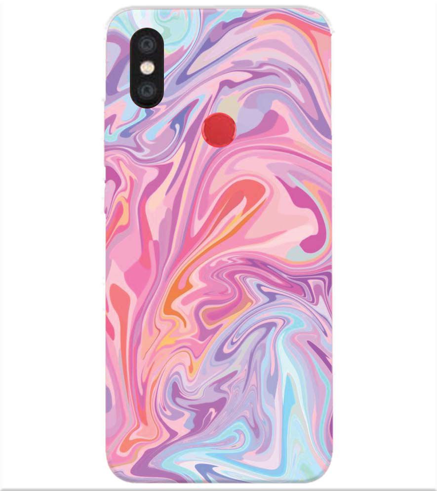 PS1319-Pink Premium Marble Back Cover for Xiaomi Redmi Y2