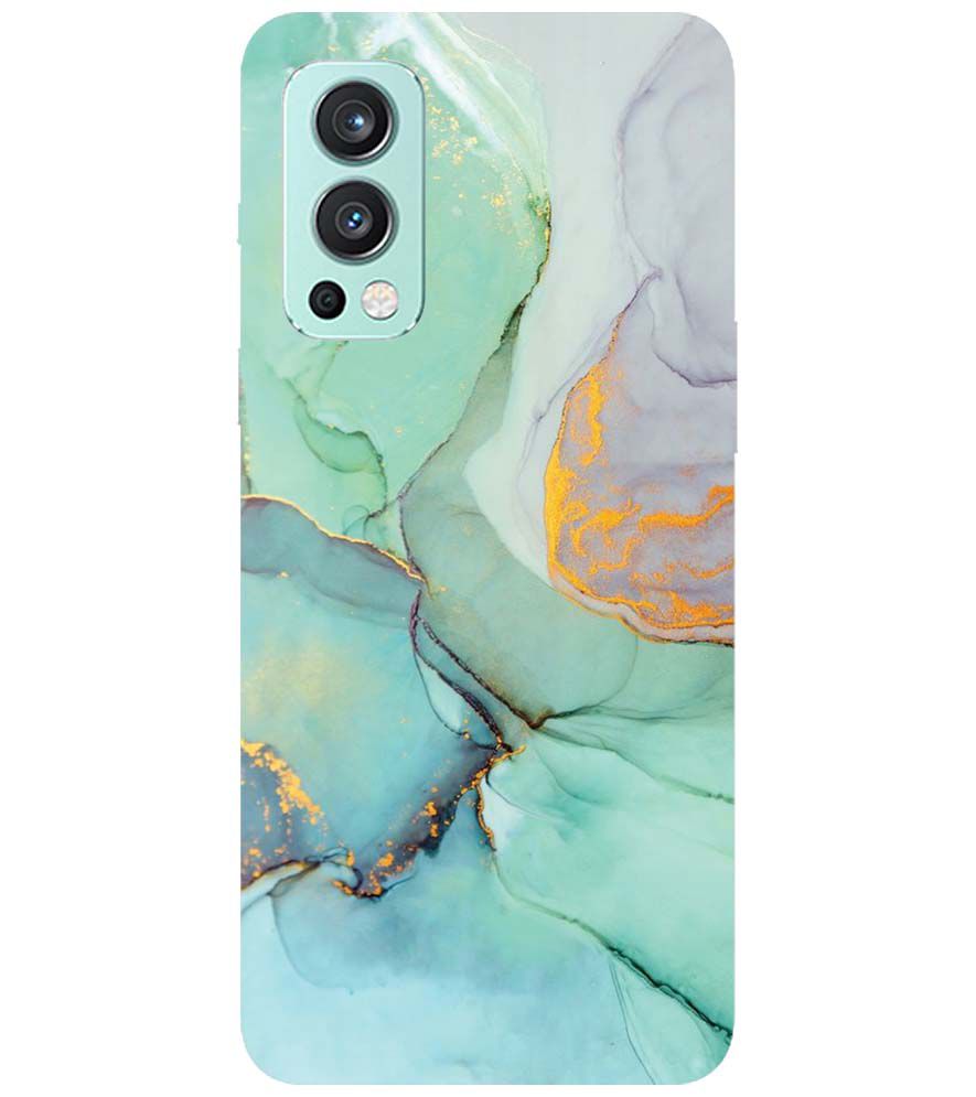 PS1320-Green Marble Premium Back Cover for OnePlus Nord 2 5G